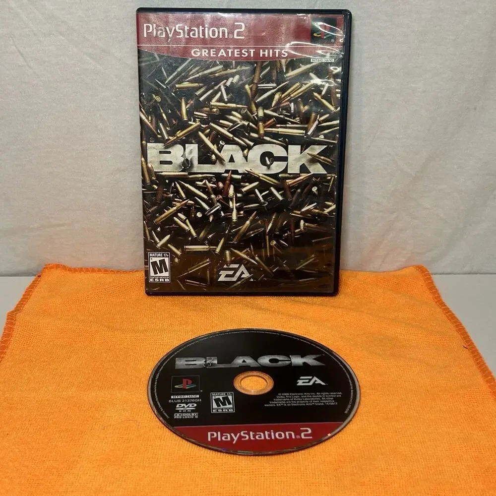 Black Original Release Sony Playstation 2 PS2 Tested No Manual